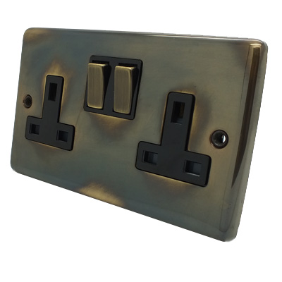 Timeless Aged Timeless Aged Switched Socket