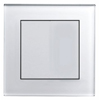 White Glass Chrome Trim Retrotouch Crystal-Sockets-and-Switches